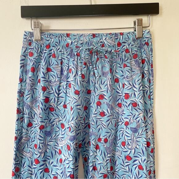 Banjanan Moondust Pajama Pants Delph Bird Wave Blue S - Picture 4 of 7